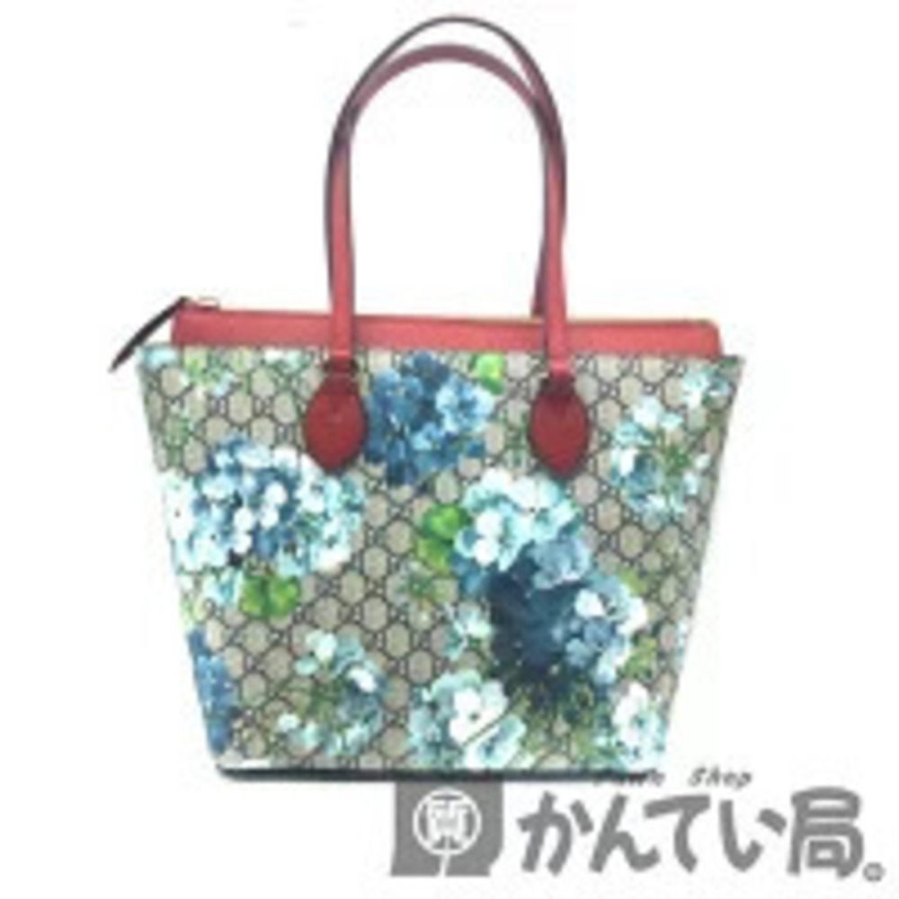 Gucci Supreme GG Flower Bag Leather Tote Blooms